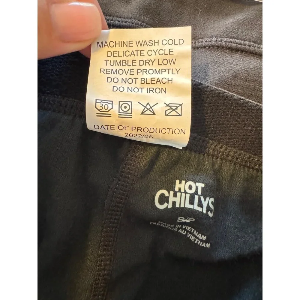Hot Chilly Women's Base Layer Leggings Size Small Black Pants NWOT $78